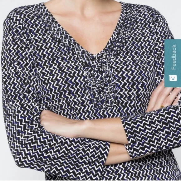 41 Hawthorn Gabriella V-Neck Stretch Knit Top XXL NWT - Picture 2 of 11